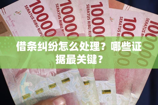 北京借条纠纷怎么处理？哪些证据最关键？