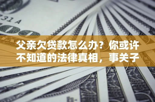 北京父亲欠贷款怎么办？你或许不知道的法律真相，事关子女未来