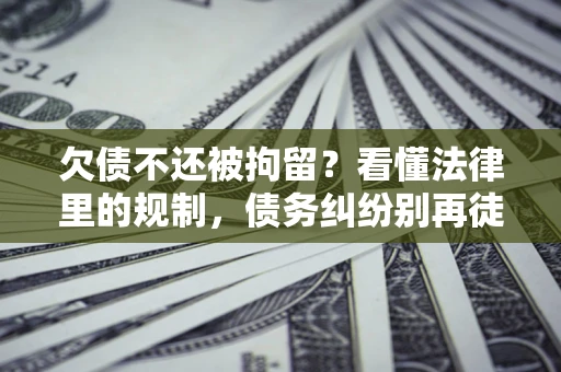 北京欠债不还被拘留？看懂法律里的规制，债务纠纷别再徒劳奔波