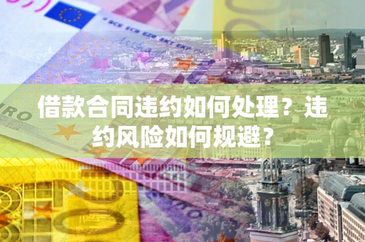 北京借款合同违约如何处理？违约风险如何规避？