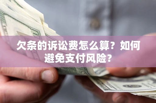 北京欠条的诉讼费怎么算？如何避免支付风险？